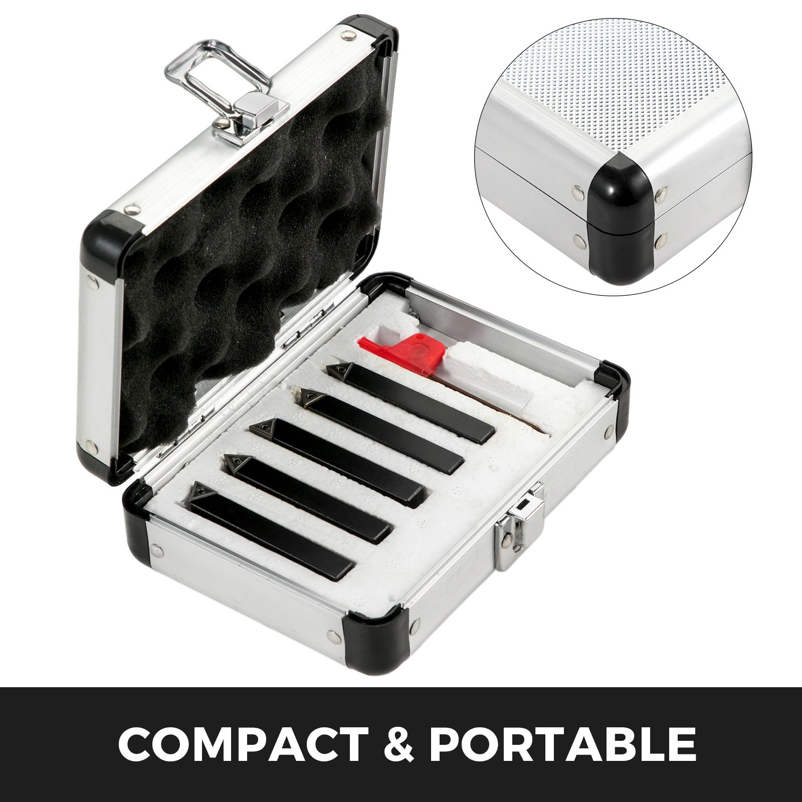 Drehmeißel-set Mit Wendeplatten Drehmeißel Wendeplatten Schwarz 10 Mm 5-teilig