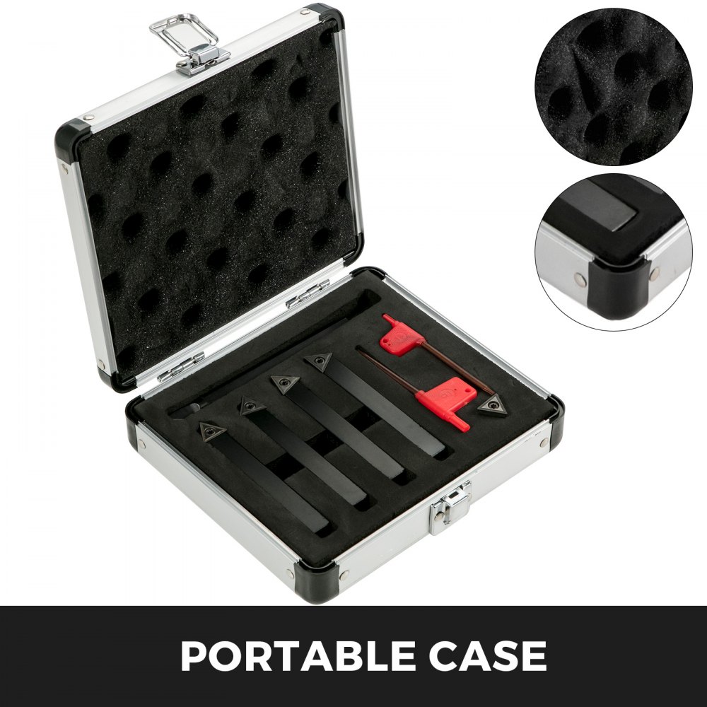 Drehmeißel-set Mit Wendeplatten Drehmeißel Wendeplatten 1/2 Zoll 12mm 5-teilig