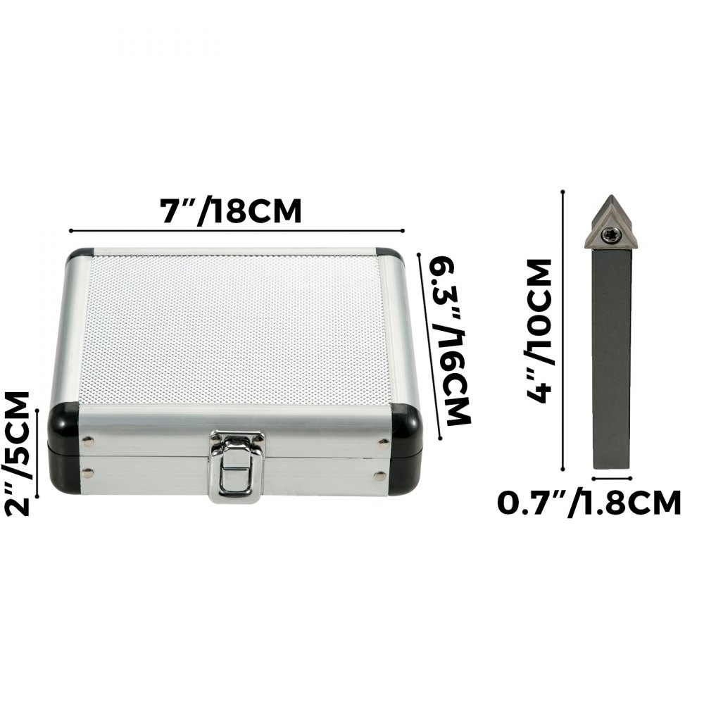 Drehmeißel-set Mit Wendeplatten Drehmeißel Wendeplatten 1/2 Zoll 12mm 5-teilig