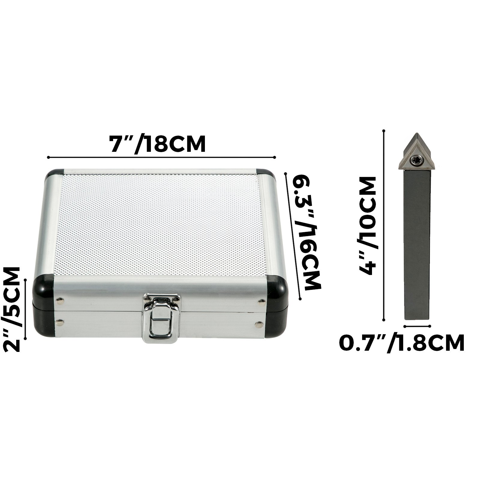 Drehmeißel-set Mit Wendeplatten Drehmeißel Wendeplatten 1/2 Zoll 12mm 5-teilig