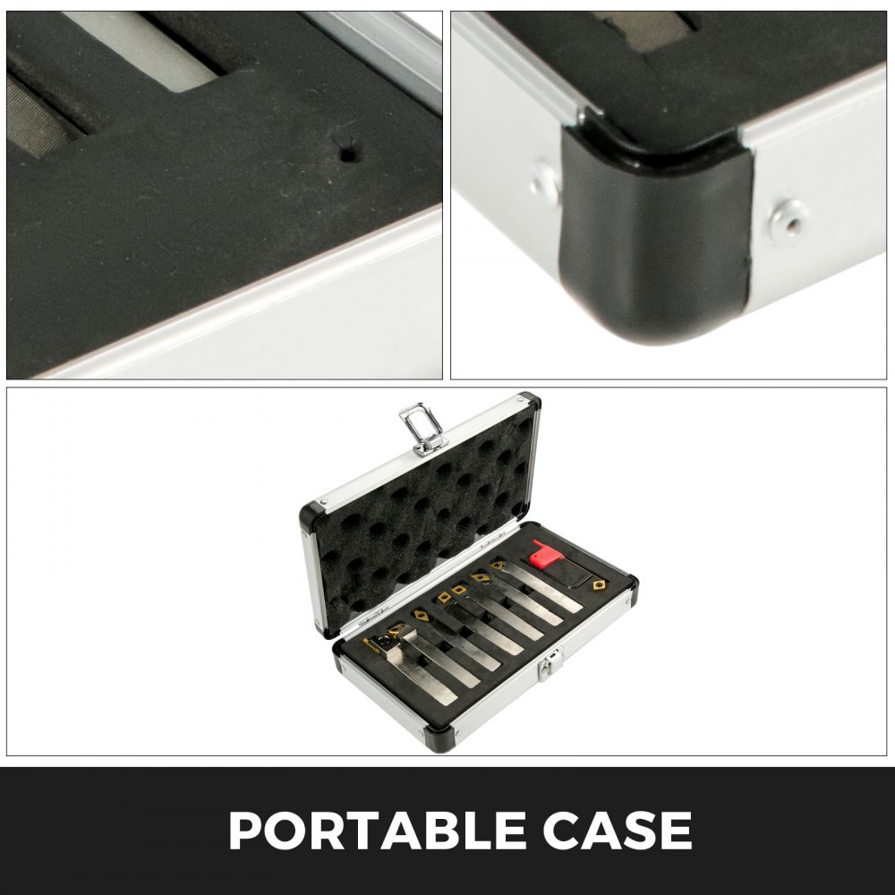 Drehmeißel-set Mit Wendeplattendrehmeißel Wendeplatten1/2 Zoll Verzinkt 7-teilig