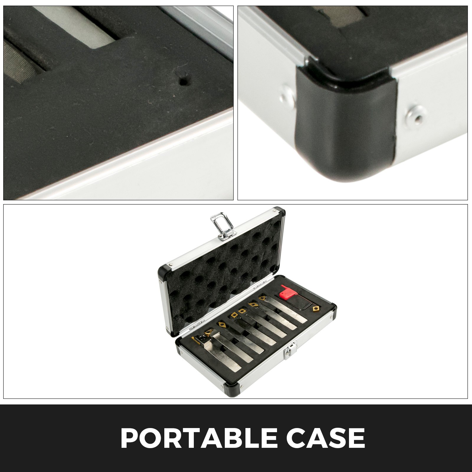 Drehmeißel-set Mit Wendeplattendrehmeißel Wendeplatten1/2 Zoll Verzinkt 7-teilig