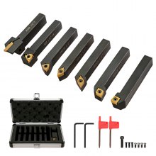 VEVOR Drehmeißel-Set mit Wendeplatten Drehmeißel Wendeplatten 1/2 Zoll 7-teilig
