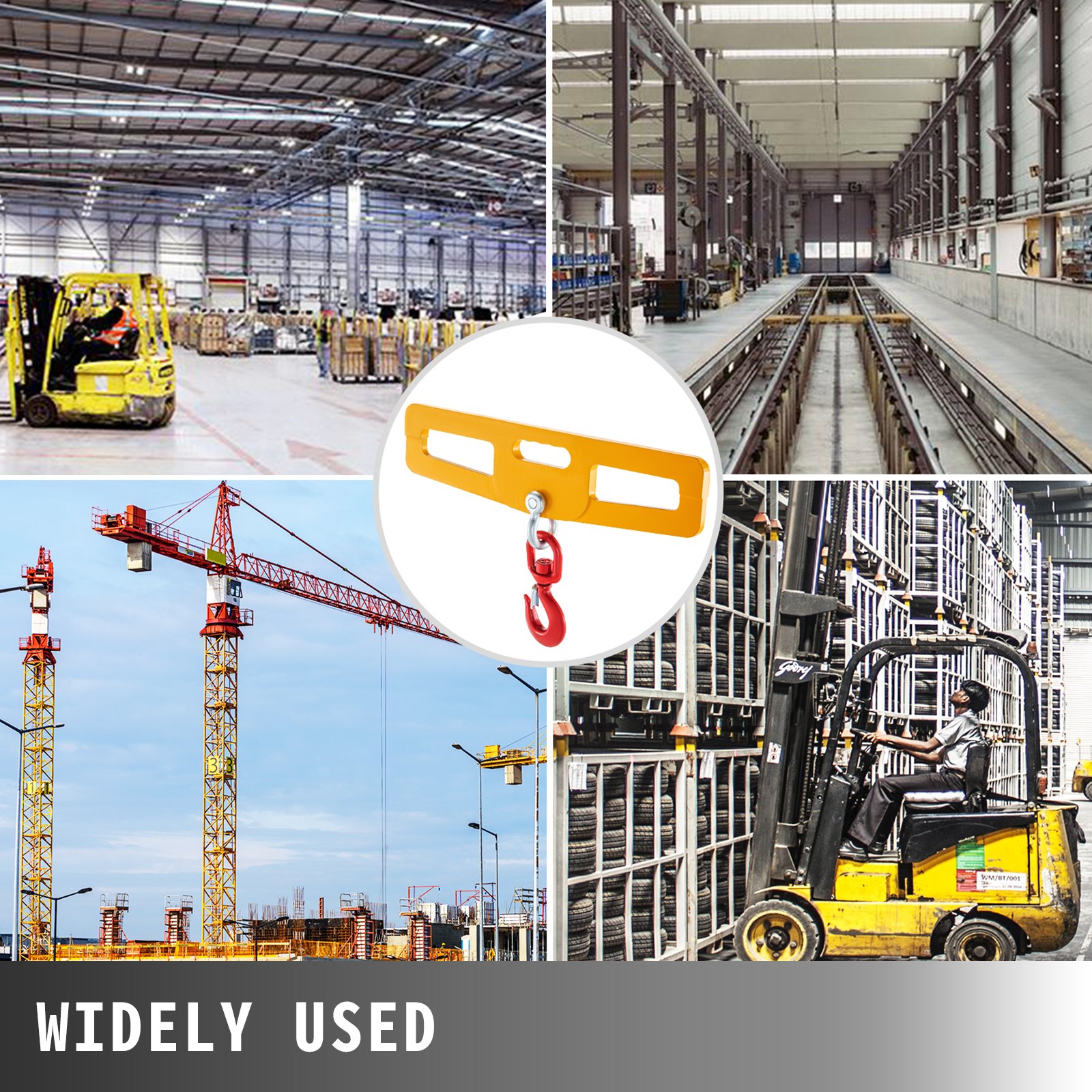 Vevor Lasthaken Gabelstapler Tragkraft Transporthaken Staplergabeln 3 T Drehbar