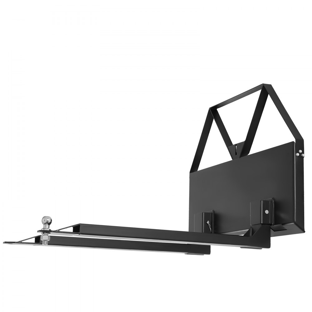 VEVOR Schnellbefestigung, 1160x145x822 mm Palettengabeln für Kompaktlader mit Rahmen, 1179 kg Traglast, Anhängerkupplungskugel 47,6 mm, Schnellkupplung, Frontlader, für Kompaktlader, Traktoren