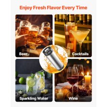 VEVOR Corny Keg, 19 L Ball Lock Keg, SUS304 Cold Brew Kegs Fass Eimer mit zwei Gummigriffen & robustem Gummiboden, Brauausrüstung für Heimbraupartysv Bar Bistro Restaurant Café, 2 Stk.