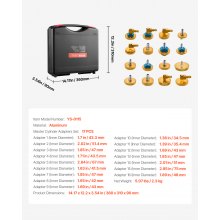 VEVOR 17-teiliges Brake Master Bleeder Kit Bremsentlüftungsadapter-Set