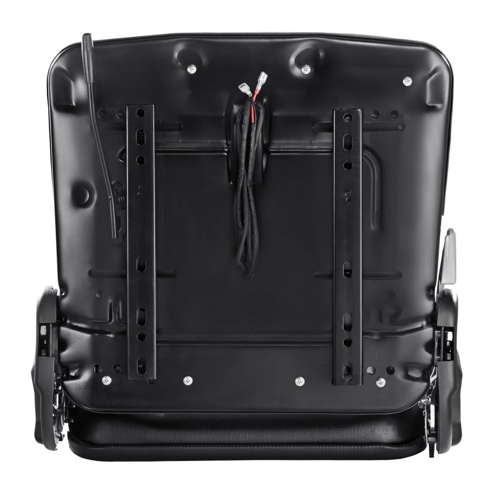 VEVOR Universal Traktorsitz aus PVC-Kunstleder und Polyurethanschaum Traktor Schleppersitz mit verstellbarer Rückenlehne und Mikro-Sicherheitsschalter Treckersitz Fahrersitz 160–340mm Schlitz