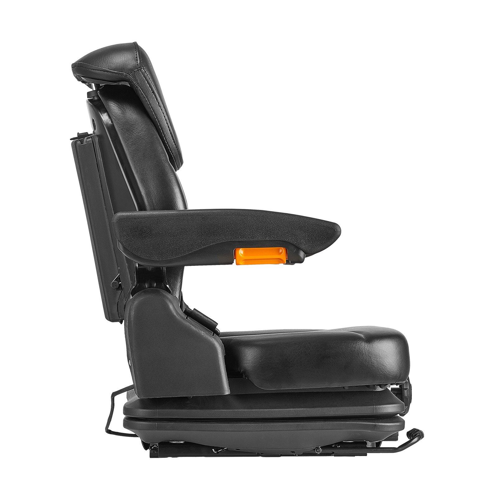 VEVOR Universal Forklift Seat 540x600x670 mm, Spring-Loaded Tractor Seat, Towing Seat, Forklift Seat, Safe Folding Seat, Lawn Mower Seat for Compact Loaders, Bulldozers