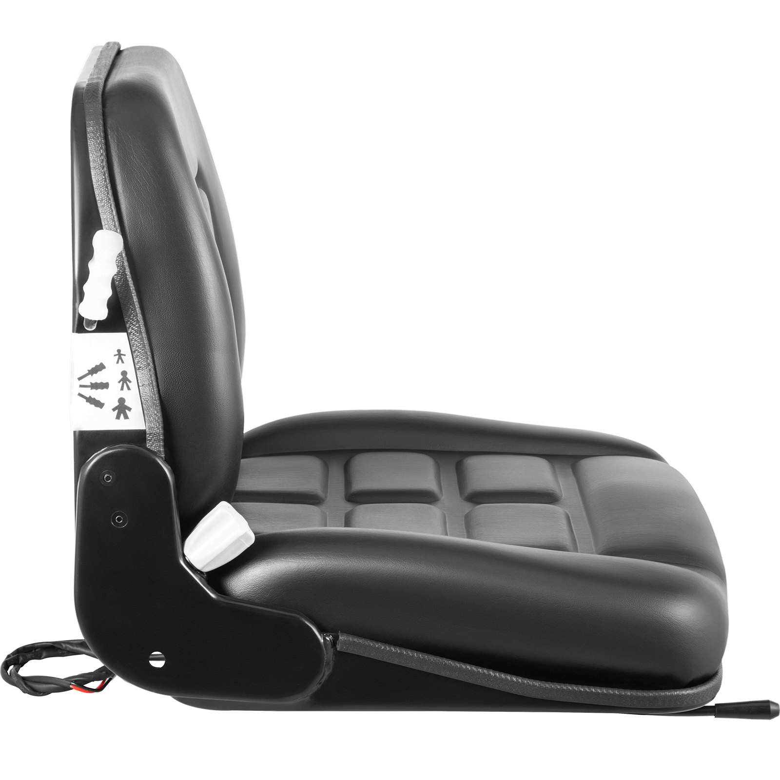 VEVOR Schleppersitz Traktorsitz Staplersitz Staplersitz PVC mit Sitzschalter