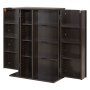 VEVOR Medienregal, 4-Ebenen DVD-Regal, 610x368x846 mm Medienschrank, Multimedia-Aufbewahrung für CDs, DVDs, Bücher, Spiele, CD-Regal für Wohnzimmer, Homeoffice, Aufnahmeraum, Braun
