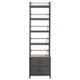 VEVOR DVD-Regal mit 4 Ablagen & 2 Schubladen, Medienregal Standregal 400 x 300 x 1435 mm, Platzsparendes Aufbewahrungsregal für CDs DVDs Bücher Spiele-Discs, Wohnzimmer Homeoffice, Schwarz