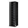 VEVOR DVD-Drehregal mit 34 Fächern, Einstellbares Medienregal Standregal 475 x 475 x 1636 mm, Platzsparendes Aufbewahrungsregal für CDs DVDs Bücher Spiele-Discs, Wohnzimmer Homeoffice, Schwarz