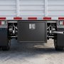 VEVOR Lkw Unterbaubox 609 x 457 x 457 mm Unterflur Staukasten Kaltgewalzter Stahl Wasserdichter Werkzeugkasten mit T-Griff Schloss für Lkw Anhänger Transporter Werkzeugkiste Unterflurkasten Schwarz