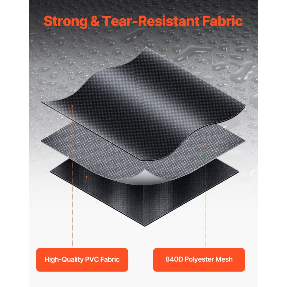 VEVOR Autodachgepäckträgertasche 20 Kubikfuß Dachtasche Dachbox, wasserdichte & strapazierfähige 840D-PVC-Dachgepäcktasche für Fahrzeuge mit/ohne Gepäckträger (mit Schloss & Anti-Rutsch-Matte)