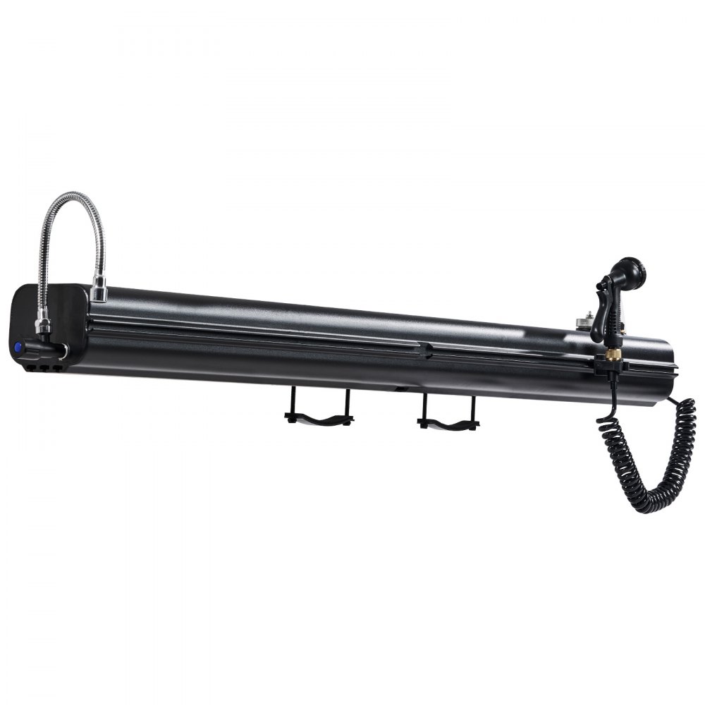 VEVOR Roof Rack Water Tank, 26.5L Water Storage Tank for Vehicles with 2 Splash Guards and T-Slot, Aluminum Tank with High-Pressure Connection, for Trunks, Roll Bars, and Crossbars