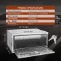 VEVOR Unterboden-LKW-Box, 914 x 610 x 610 mm Pickup-Aufbewahrungsbox, Aluminium-Diamantplatten-Werkzeugbox mit Schloss & Schlüsseln, Wasserdichte Anhänger-Aufbewahrungsbox mit T-Griff-Verriegelung