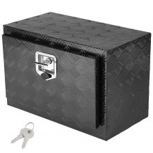 VEVOR Truckbox Werkzeugbox, Unterboden-Anhängerbox, Werkzeugkasten 610 x 355 x 405 mm Pickup-Aufbewahrungsbox, Aluminiumlegierung, 30 kg belastbarer Werkzeugkasten, abschließbare Aufbewahrungsbox