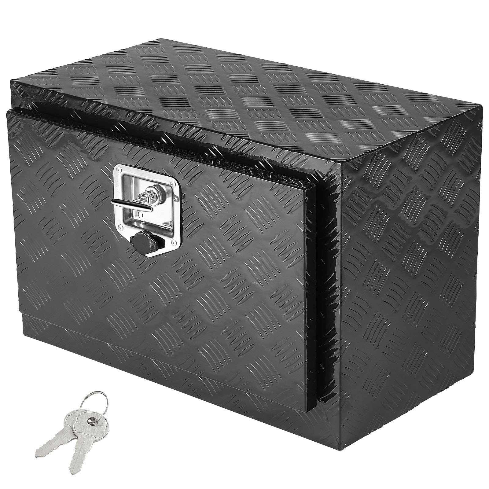 VEVOR Truckbox Werkzeugbox, Unterboden-Anhängerbox, Werkzeugkasten 610 x 430 x 460 mm Pickup-Aufbewahrungsbox, Aluminiumlegierung, 30 kg belastbarer Werkzeugkasten, abschließbare Aufbewahrungsbox
