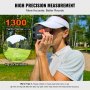 VEVOR Laser Golf Entfernungsmesser mit Slope On/Off, 1183 m Golf Rangefinder, Entfernungsmesser Jagd Bogenschießen 6X Vergrößerung & 22-mm-Sucher, Tragbarer Entfernungsmesser mit USB-C-Ladeanschluss
