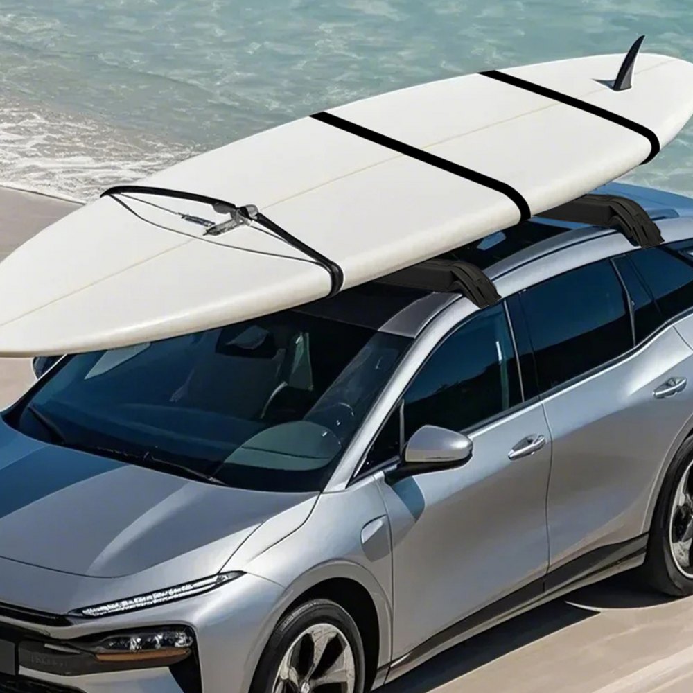 VEVOR Soft Roof Rack Pads (76 cm) Large Universal Car Roof Rack Pads, 80 kg Load Capacity Carrier Pads with 4 Tie-Down Straps & Portable Storage Bag for SUP Canoe