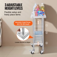 VEVOR Arbeitstisch Küchentisch Zubereitungstisch Kommerziell 610x381mm Rollbar