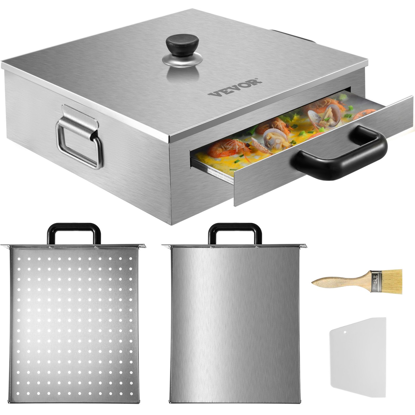 Vevor Reisnudelrolle Dampfgarer Reisrollenhersteller 1 Schicht 315x325x100mm