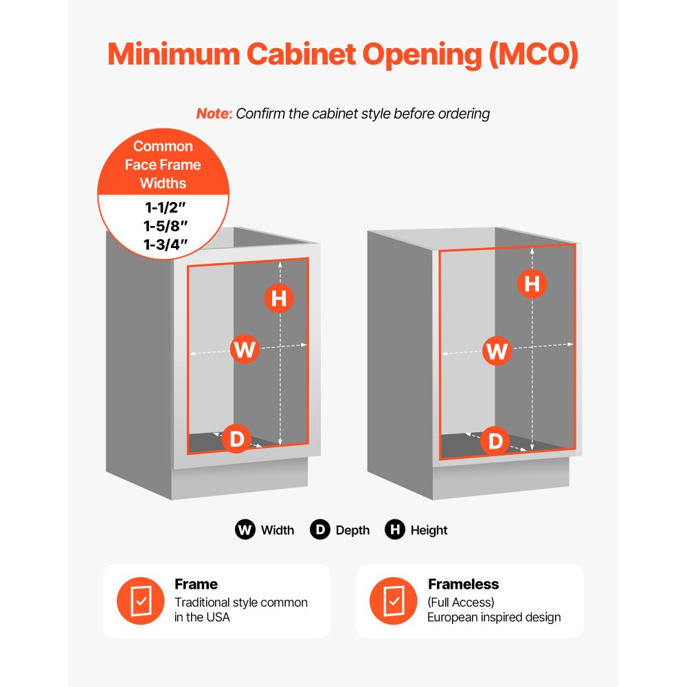 VEVOR ausziehbarer Mülleimer 35 Qt für Küchenschränke, Mülleimer Unterbau-Abfallbehälter, mit robustem Vollauszug-Schiebesystem aus Metall und Griff für Spüle Müllbehälter