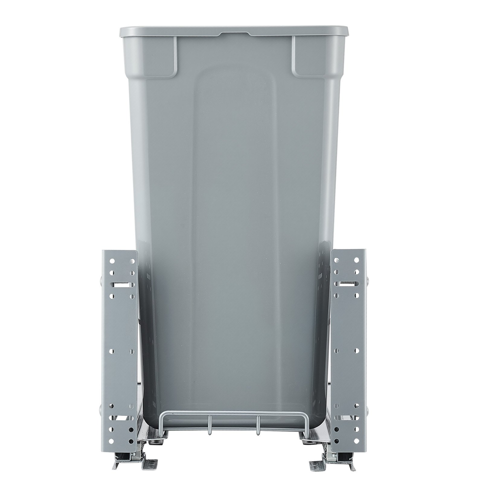 VEVOR ausziehbarer Mülleimer (35 Qt) für Küchenschränke, Unterbau-Abfallbehälter (30 kg belastbar) mit robustem Soft-Close-Schiebesystem aus Metall und Türsatz, für Spüle Unterbau