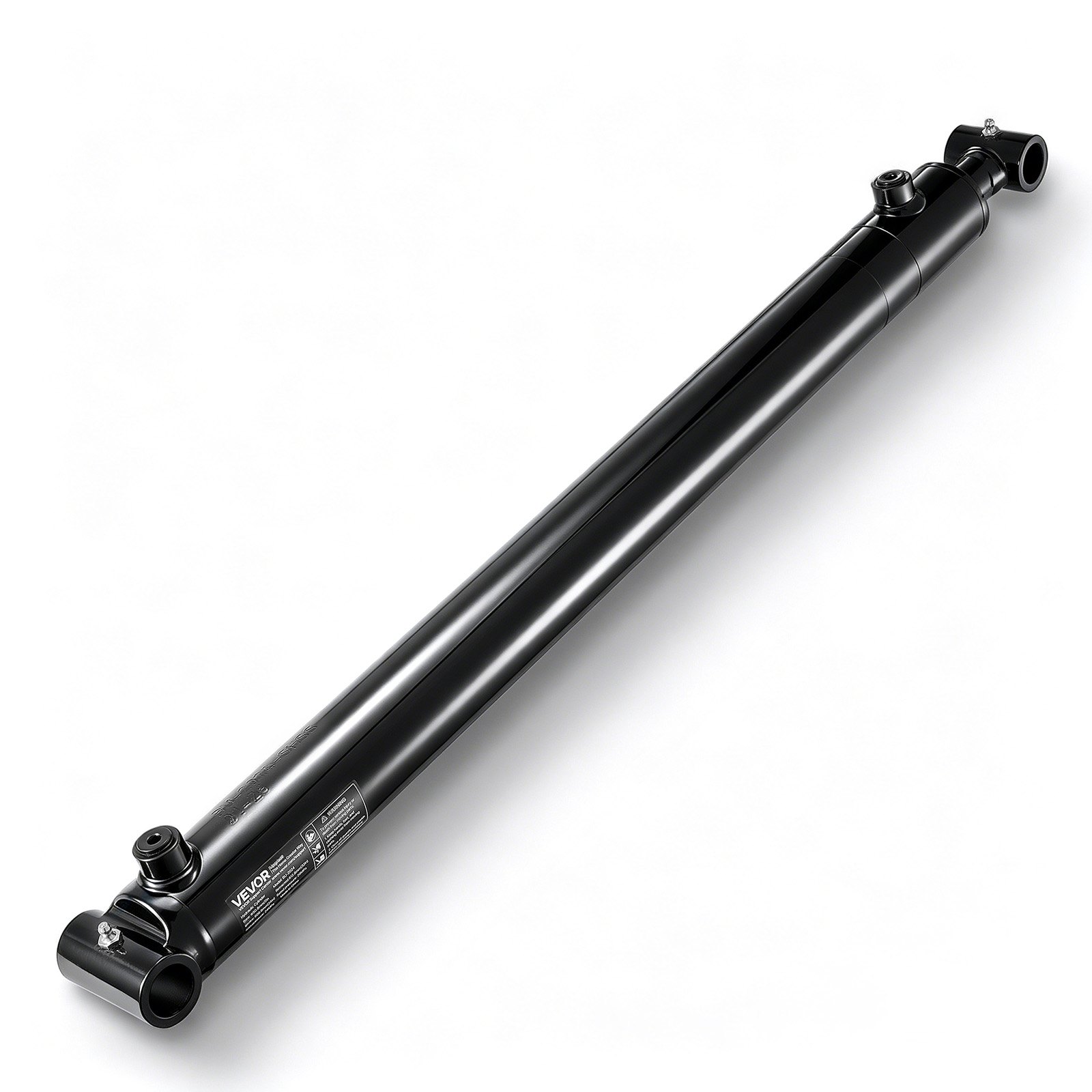 VEVOR Doppeltwirkender Hydraulikzylinder mit 50,8 mm Bohrung 61 cm Hub, bis 3500 psi, Schwerlast-Schweißzylinder mit Querrohr, 25,4 mm Stiftloch und SAE-6-Anschluss für Landmaschinen und Traktoren