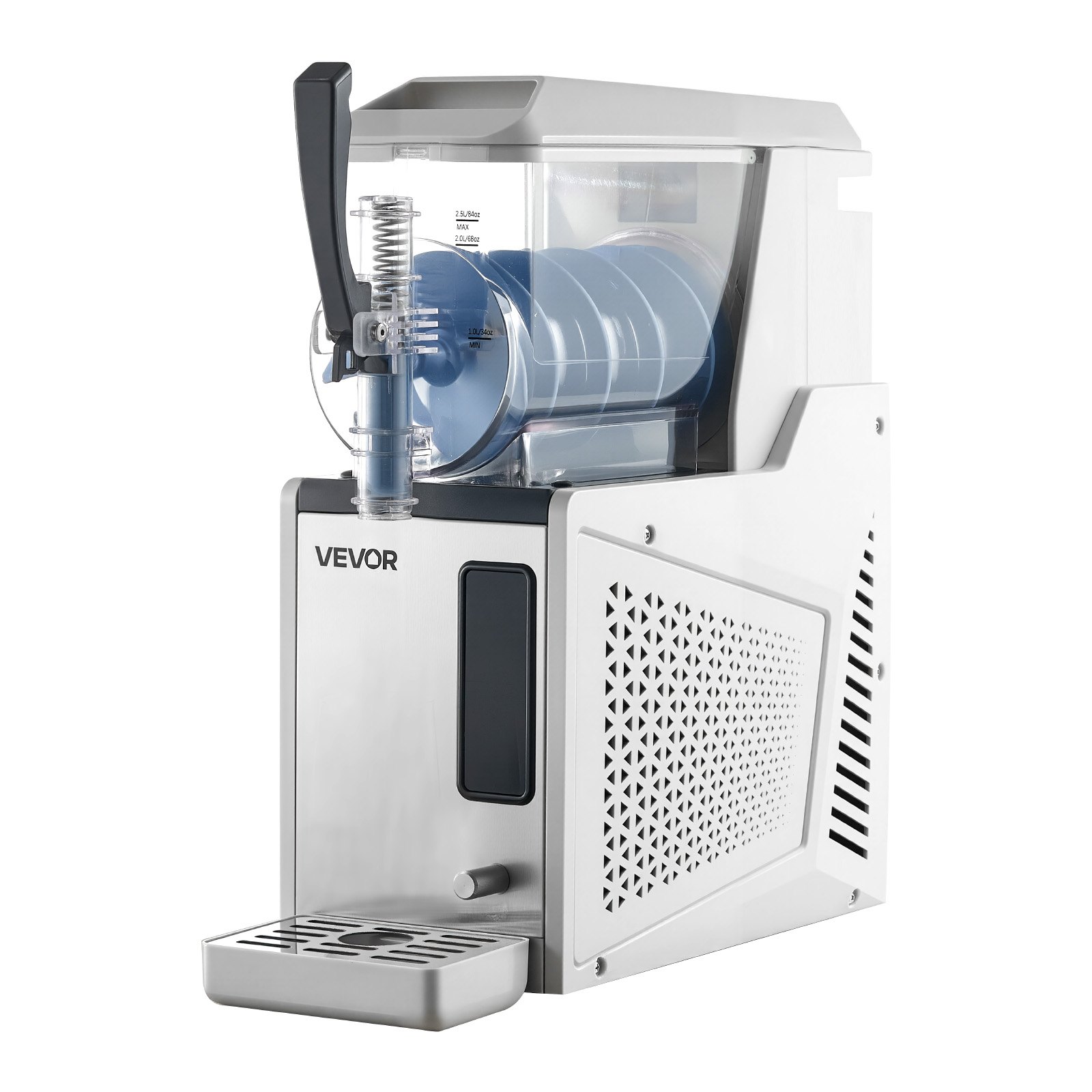 VEVOR Slush Maschine 1 x 3 L, Slusheis Eisbereiter 350 W (kein Eis nötig), Elektrische Margarita-Maschine mit Selbstreinigungsfunktion, Geeignet für Frozen Margaritas Frappés Milchshakes Shakes