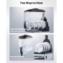 VEVOR kommerzieller Frozen Drink Maker, 15 L Slush-Maschine 60 Tassen Margarita-Smoothie-Maschine aus Edelstahl, Slush-Maker für Zuhause Partys Restaurants Cafés Bars