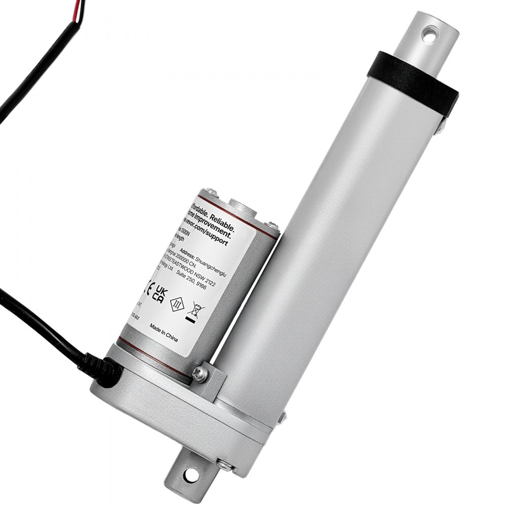 VEVOR 12-V-Linearantrieb, 101,6 mm Linearmotor mit 15 mm/s, 1000 N Linear Actuator mit IP54-Schutz & Montagehalterung, Lineartechnik-Aktuatoren für Hubschreibtische, Liegestühle, Fenstertüröffner