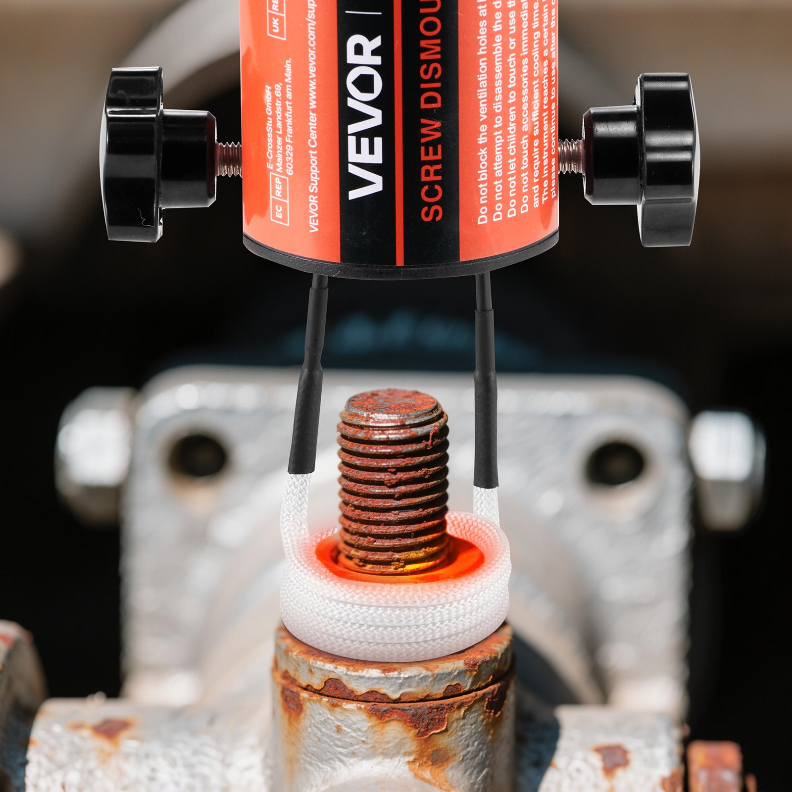 VEVOR Induktionsheizgerät zum Entfernen von Schrauben, 1500 W, magnetisches Induktionsheizgerät-Set, Heizgerät zum Entfernen von rostigen Schrauben, Autowerkstatt-Reparaturwerkzeuge mit 8 Spulen