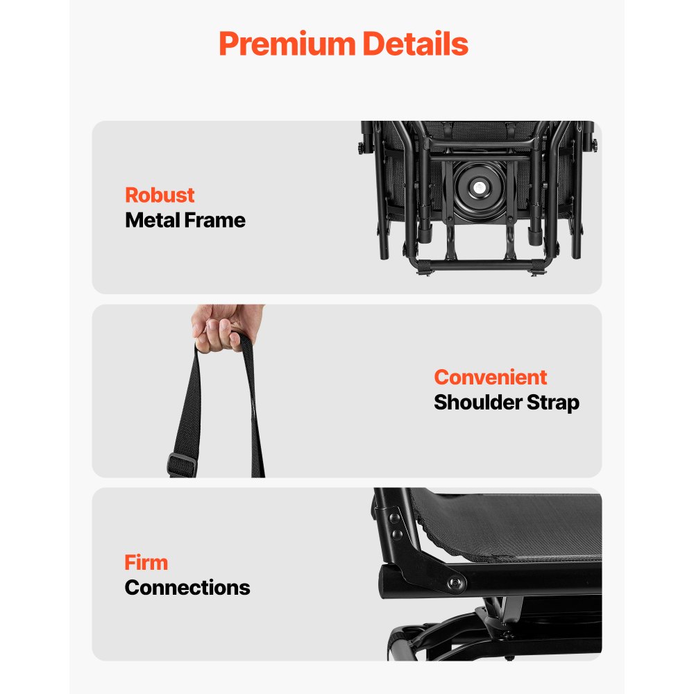 VEVOR Hunting Chair, 360° Silent Swivel, Foldable Lightweight Portable Blind Chair, Heavy-Duty Steel Frame Ground Stool Seat, with Armrest, Adjustable Carry Strap, 136 Kg Capacity for Fishing Camping