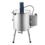 VEVOR Liquid Filling Machine, 30 L Hopper, Heating & Mixing Bottle Filler, for Candle Wax, Lipstick Paste, Lipstick, Stainless Steel Tank, Temperature Control, T-Shaped Mixing Blade, Stable Legs