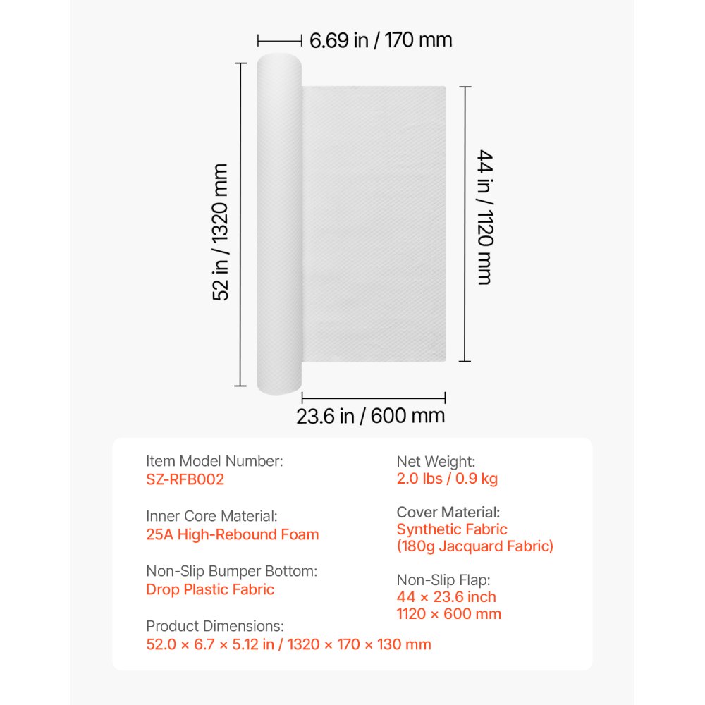 VEVOR Rausfallschutz 1320x170x130 mm, rutschfestes Bettschutzgitter mit Sicherheitsklappe, Bettgitter aus Schaumstoff mit maschinenwaschbarem Bezug für Einzel-, Voll-, Queen- & Kingsize-Betten
