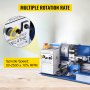 VEVOR Drechselbank 550 W, Mini-Drehmaschine CJ18A, Metalldrehmaschine 220 V,drechselbank bohrmaschine, Fräsmaschine mit 4-Backen-Futter/MT2 Reitstock, Variable Geschwindigkeiten 50 bis 2500 U/min
