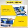 VEVOR Drechselbank 550 W, Mini-Drehmaschine CJ18A, Metalldrehmaschine 220 V,drechselbank bohrmaschine, Fräsmaschine mit 4-Backen-Futter/MT2 Reitstock, Variable Geschwindigkeiten 50 bis 2500 U/min