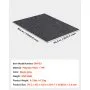VEVOR Garagenbodenmatte 2011,7 x 2590,8 x 2,4 mm Werkstattboden 820-850 g/m² Garagenboden Filz & TPE Öl Auffangmatte Garagenmatte Servicematte Bodenschutz Bodenplatten für Garage