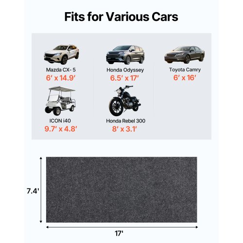 VEVOR Garagenbodenmatte 2286 x 5791,2 x 2,4 mm Werkstattboden 820-850 g VEVOR Garagenbodenmatte 2286 x 5791,2 x 2,4 mm Werkstattboden 820-850 g