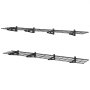 VEVOR 2er-Set Garagenregal 1830x315x122 mm Werkzeugaufbewahrung 136 kg pro Schicht Werkzeughalter Wand 1830x315mm Regalfläche Aufbewahrungsregale Metallregal Werkzeug Organizer Wandregale
