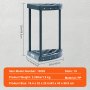 VEVOR Garden Tool Stand 43x43x58.5cm Tool Holder Organizer PP Multi-Purpose Garden Tool Storage Rack 19 Slots Anti-Tip System Garden Tool Holder Broom Holder Garage Garden Room