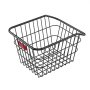 VEVOR rear bicycle basket 375x290x250mm, metal wire rear basket with reflective taillight & cover, rear rack basket, fits most bicycle racks