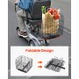 VEVOR Elektromobil Hinterkorb, Heckkorb, robuster & geräumiger Gepäckkorb Seniorenmobil, funktioniert mit 2,54 cm Empfänger, kompatibel mit den meisten Mobilitätsrollern, Mobilitätshilfe 45x45x39 cm