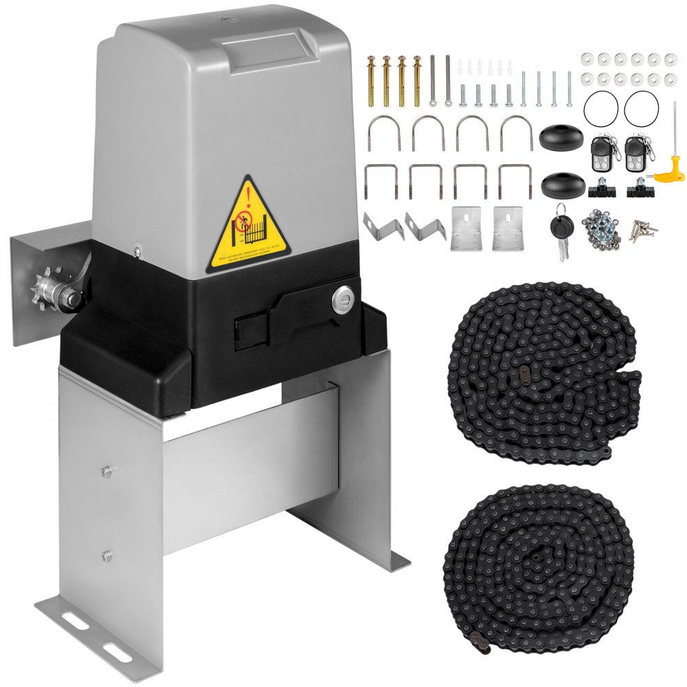 VEVOR Automatischer Schiebetüröffner Gangantrieb 1500 kg Infrarot-Sensor Fernbedienungsreichweite 70 m für Haustor