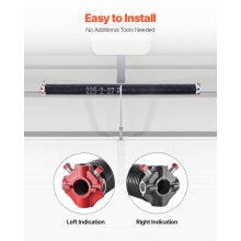 VEVOR Torsionsfedern für Garagentore Paar Φ5,72xΦ50,8x685mm mit Wickelstäben