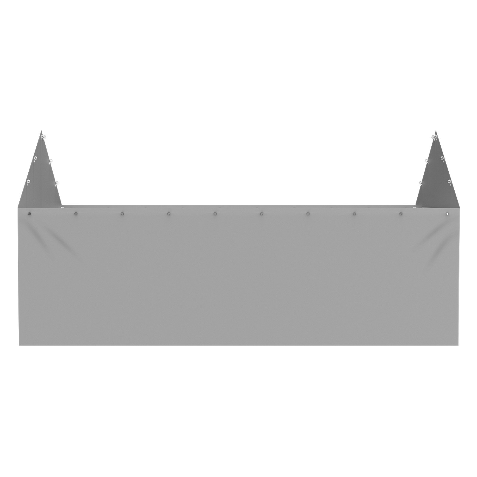 VEVOR Carport-Garagenzelt Seitenwand 606 x 398 x 308 cm, Garagenzelt-Unterstandplane, strapazierfähig, wasserdicht und UV-geschützt, grau (Oberteil und Rahmen nicht im Lieferumfang enthalten)