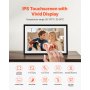VEVOR 260x180 mm (10 inch) Digitaler Bilderrahmen 32 GB Touchscreen 2er-Pack Wi-Fi-Fotorahmen