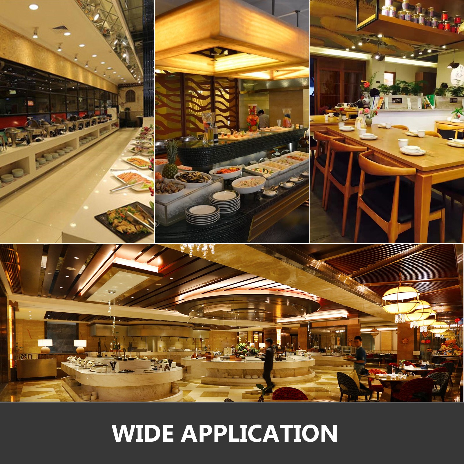 3x Chafing Dish Starter Set 9x1/3gn Speisewärmer Warmhaltebehälter Rechaud